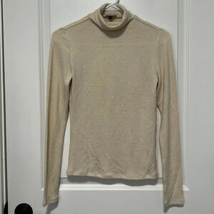 NWT Express Long Sleeve Ivory Turtleneck Sweater size XS